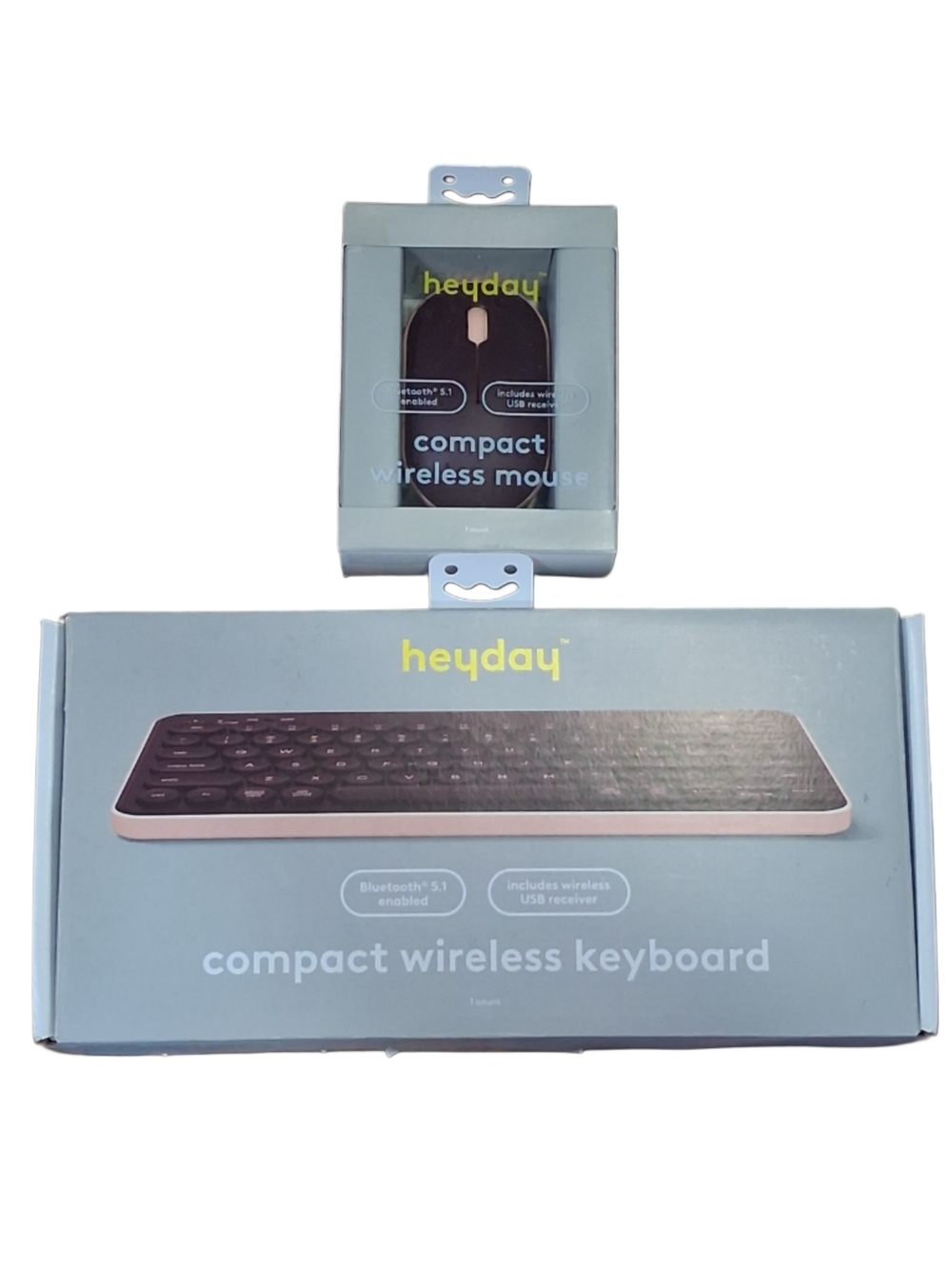 heyday Black Keyboard and Mouse Set with Rose Gold Trim